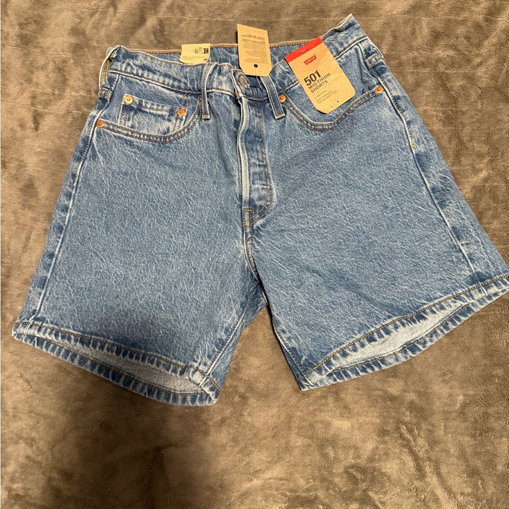 Levi's Classic Light Blue Jean Shorts